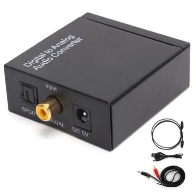 Аудиоадаптер 3,5 мм Цифровой оптический коаксиальный в аналоговый RCA L R конвертер для домашнего профессионального переключения аудио(USB-хост