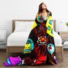 Geometry Gaming Dashed  Warm Blanket  Boy Girl Plush Throw Blanket Funny Living Room Flannel Bedspread Sofa Bed Cover