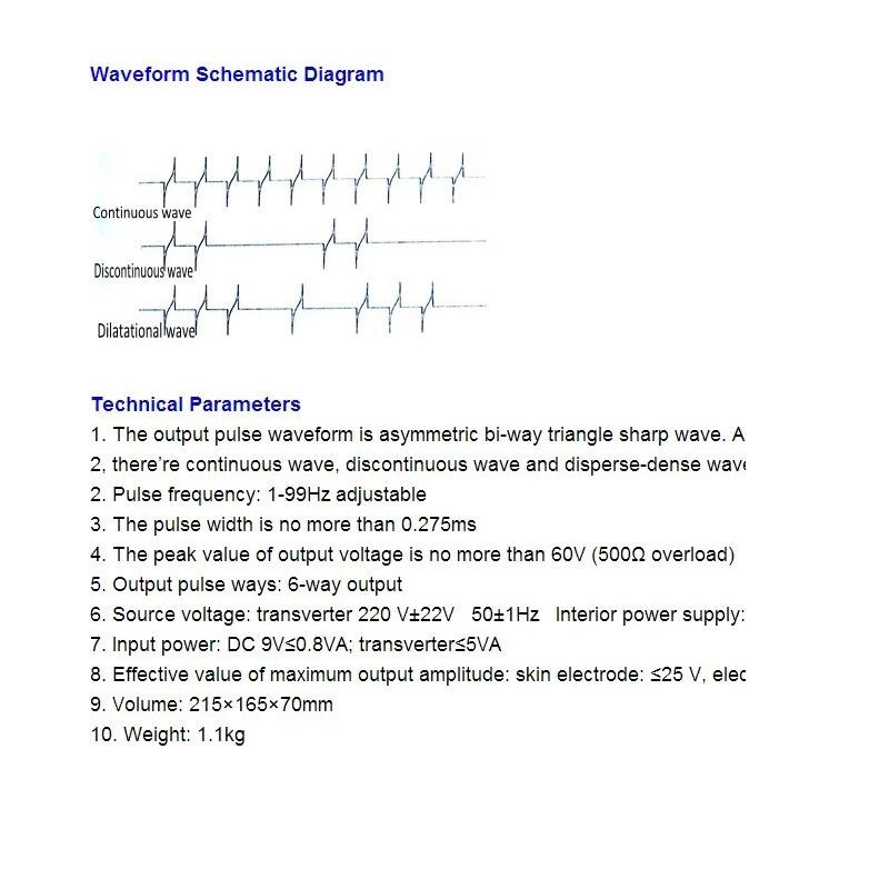 Electric Acupuncture Nerve And Muscle Stimulator Machine 3 Waveforms 6 Output Acupuncture Stimulation Machine