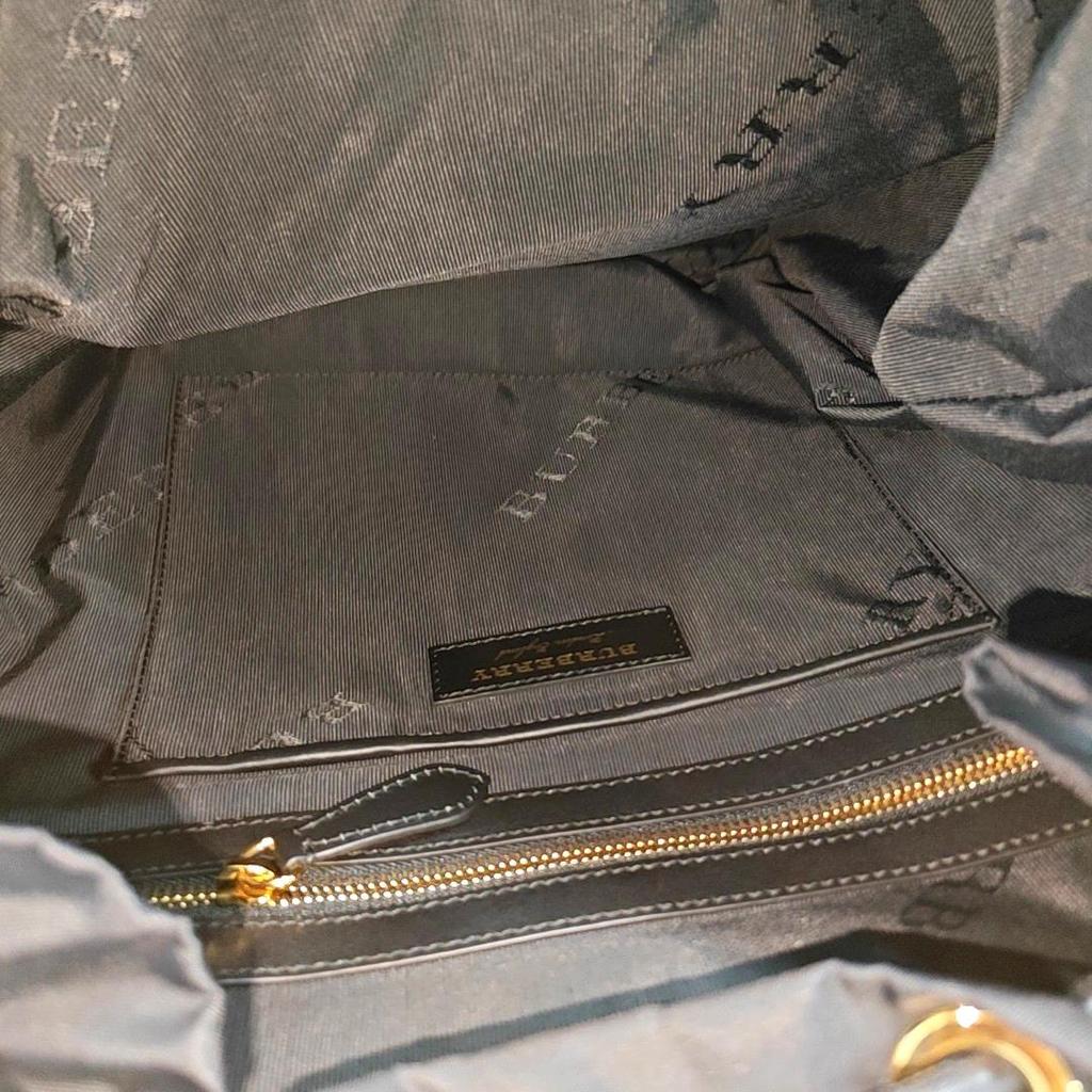 [Pre-Owned] The Rucksack Series Nylon And Leather Backpack Large - Very Good #1DN2X7S