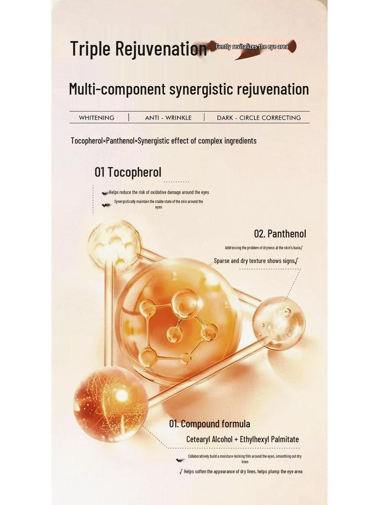 Fu Doctor Whitening Anti-Wrinkle Eye Cream - Reduces Dark Circles, Eye Bags, and Fine Lines, Moisturizes and Nourishes Eye Area.