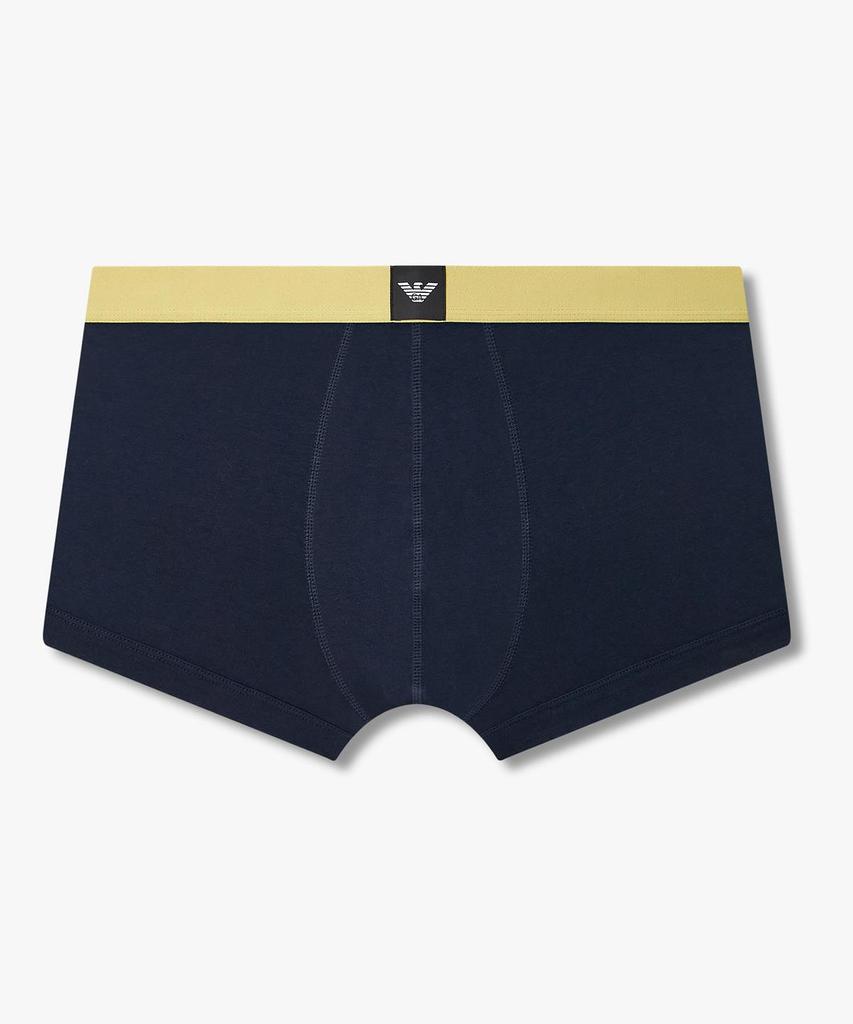 EMPORIO ARMANI UNDERWEAR Men'S Color Block Eagle Logo Patch Boxer Briefs_Blue 08M6312027