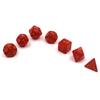 7pcs/lot Red Gold Polyhedral Dice 20 Sided D4 D6 D8 D10 D12 D% D20 Party Table Game Digital Dice for TRPG Board Game Dice Set
