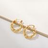 Серьги-застежки Twist Earrings Temperament High-end Sense Atmospheric Circle Ear Buckle Earrings для женщин