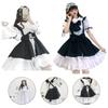 Платье Лолиты Горничная Униформа Наряд Турнюр Фартук Косплей Костюм Готический Каваий