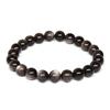 [premium Stone Gallery] Silver Obsidian Bracelet 8mm #T2127