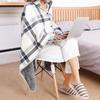 Thicken Wearable Blanket Soft Flannel Blanket Lazy Home Shawl  Winter