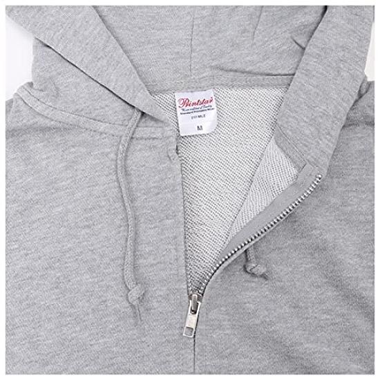 Sweat Parka oz Fleece Zip Up Light Parka Oatmeal L to Japanese size [Print Star] Mens 8.4 [Full Zip] 00217-MLZ (эквивалент L)