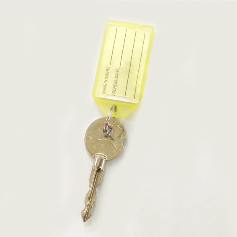 Baggage Tag Renovate Women Men Plastic Office Key Chain Candy Color Classification Hotel 1PC/5PCS Marking Number Jewelry Accessory