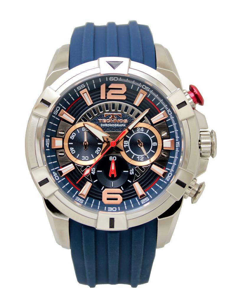 Technos T8B81SN Men's Chronograph Blue 10 ATM
