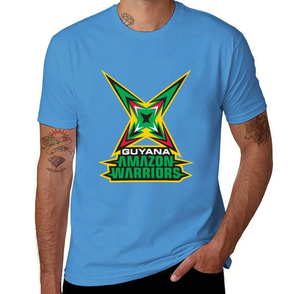 Футболка Guyana Amazon Warriors черные однотонные футболки аниме милые топы рубашки футболка с принтом мужские