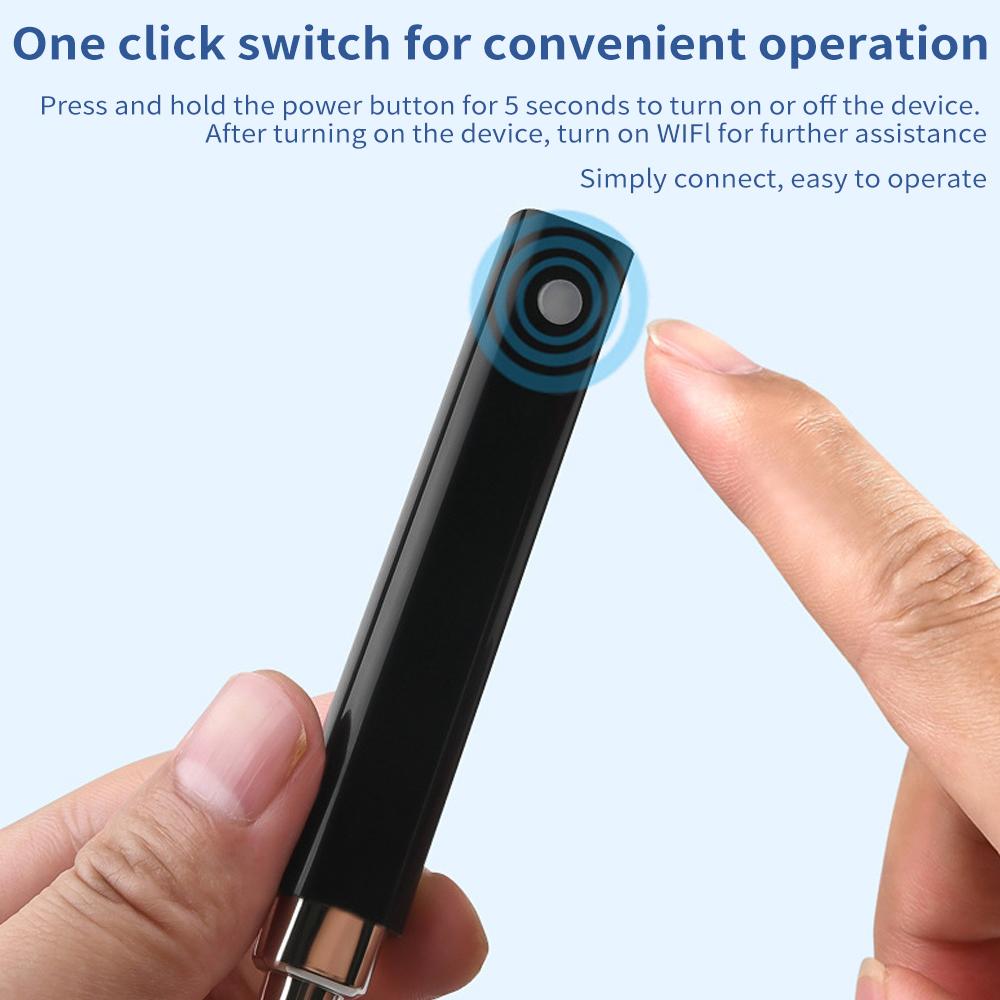 Беспроводной Wi-Fi эндоскоп для удаления ушной серы с камерой 3,9 мм, 350 Вт, 6 интеллектуальных светодиодных фонарей