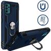 Case for Samsung A52 5G (6.5 ") Navy Blue Ring Stand Solid Reinforced Edge Metal Plate