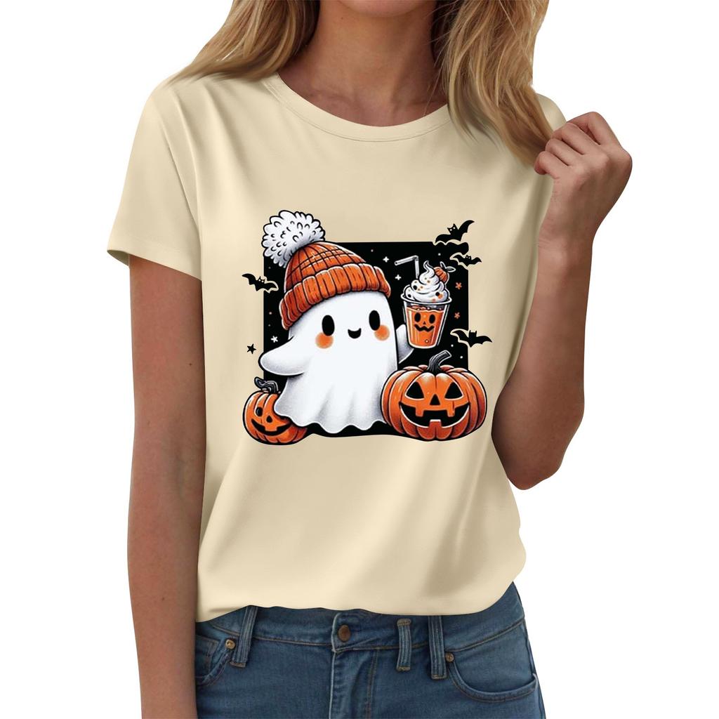 Женские футболки, Женские топы с коротким рукавом, Летняя мода, Повседневные стильные футболки с круглым вырезом, Туники