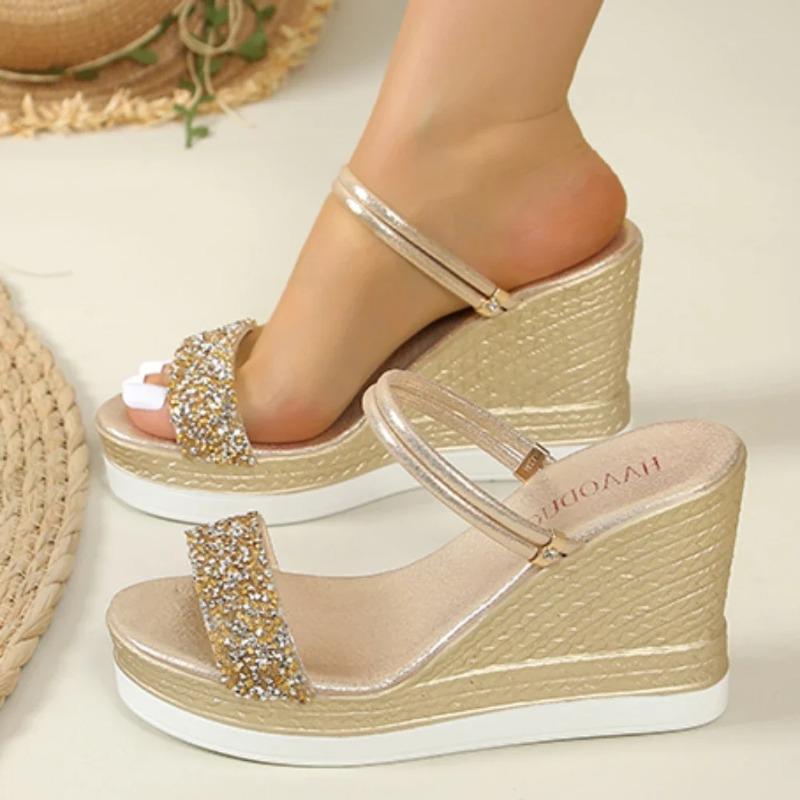 Fashion New Summer Shoe for Women Wedges Sandals Women High Heels Sandals Slides Women Designers Shoes Platform Sandals Outdoor Slippers
