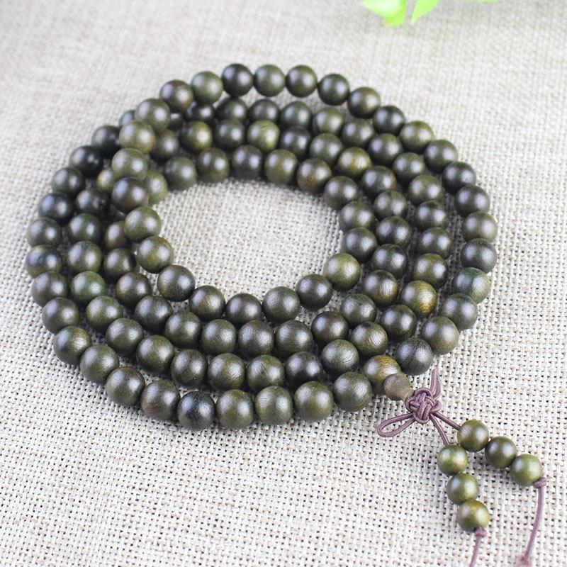 Деревянные браслеты из бусин сандалового дерева - 108 бусин, унисекс украшения для пар