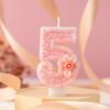 Pink Creative Digital Birthday Cake Decoration Candle Handmade Diy0-9 Party Atmosphere Decoration