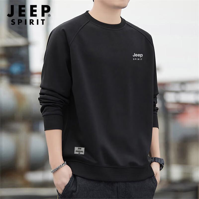 Мужской пуловер с круглым вырезом и длинным рукавом JEEP SPIRIT
