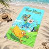 Adventure time Custom Name Beach towels also serve as bath towels summer essential a musthave for the outdoors the beach and the pool