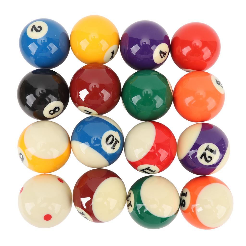 16 шт. набор бильярдных шаров из смолы 2,25 дюйма, нормативный размер, бильярдные шары, шары для бильярдного стола