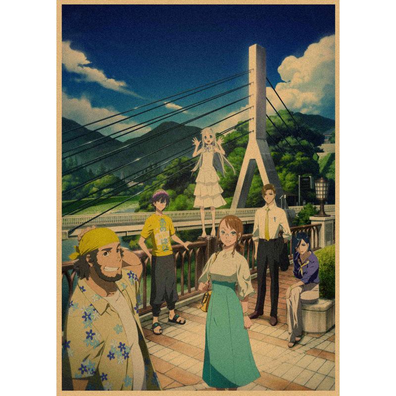 Flower Seen That Day Anime Kraft Paper Poster - Wall Decor