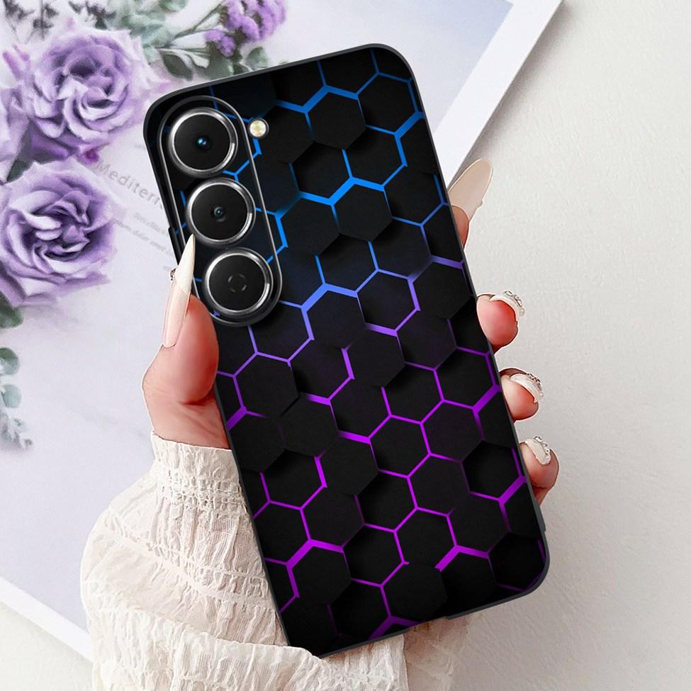 Чехол для Tecno Spark 40Pro KM6 Чехол для Techno Spark 40 Pro Чехол Силиконовый Роскошный Бабочка Любовь Мода Цветы Крутой Расписной
