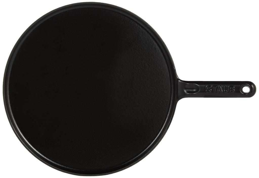 Staub Сковорода для блинов и галет Эмалированный чугун Сковорода для жарки Совместима с индукционными плитами Японская сковорода "Блинная 30 см" [Авторизованный продукт] 40509-526