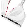 Calvin Klein SS23 Буквенный принт Съемный бюстгальтер с подкладкой Женское нижнее белье Белый Красный QF5730-5V1