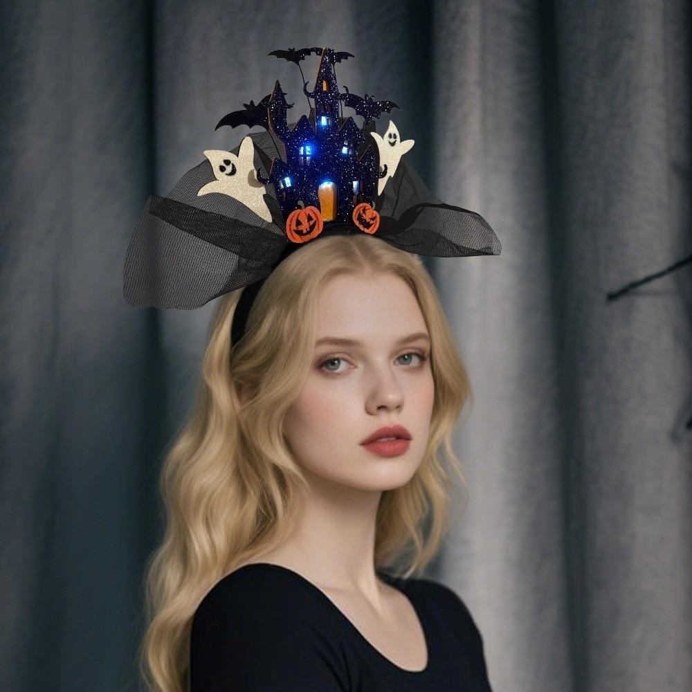 Castle Halloween Hair Hoop White Ghost Ghost Hairband Funny Halloween Headband Photography Props