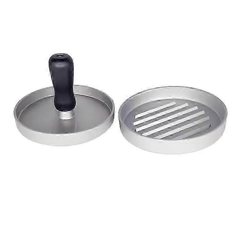 Hamburger patty maker, stainless steel hamburger mold, non-stick coating, includes 100 patty papers.