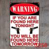 Custom Gun Humor Tin Sign for Restaurant, Bar, or KTV Decor