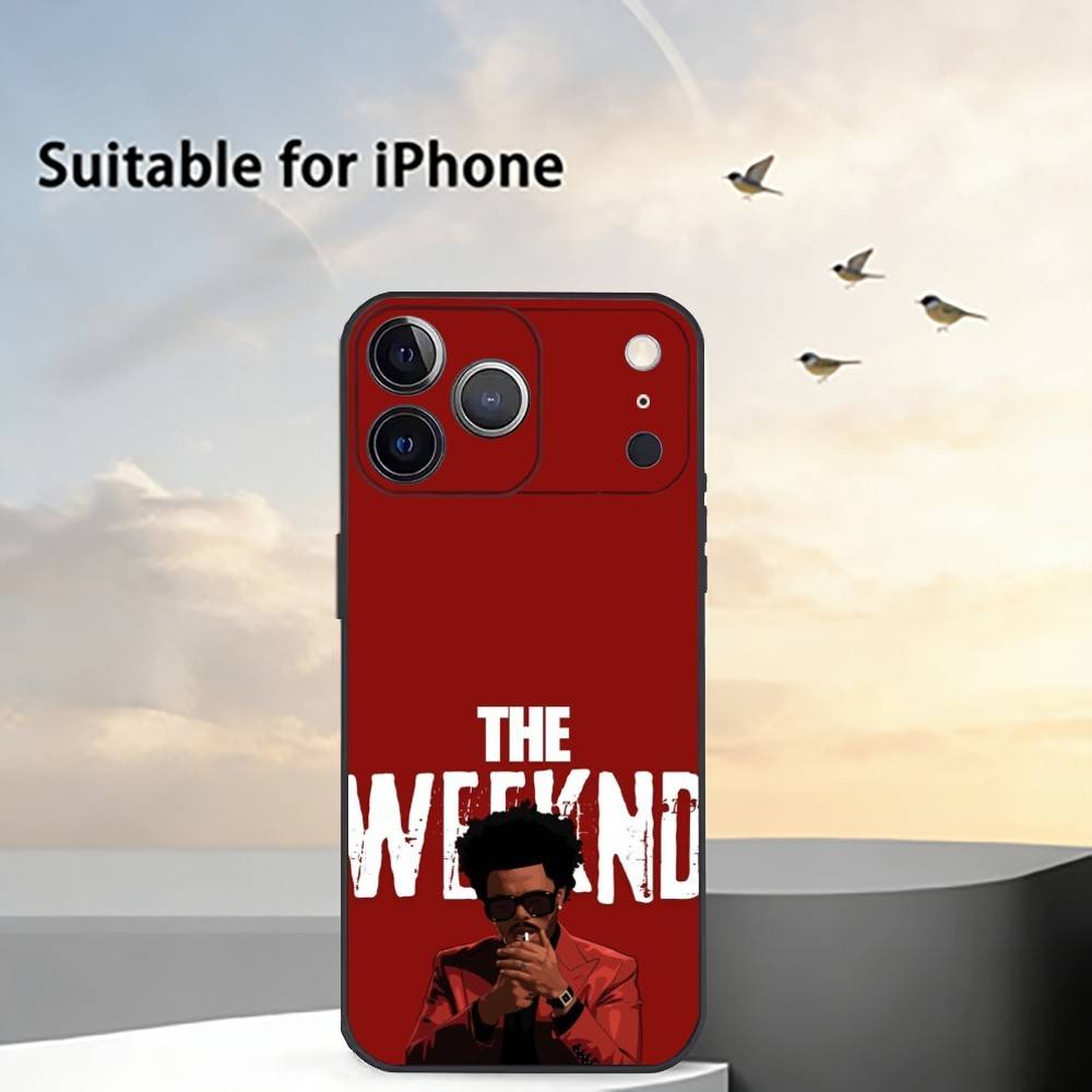 Чехол для телефона W-Weeknd X-XO для iPhone 17,16,15,14,13,12,11 Plus,Pro Max,XS, Мягкий силиконовый черный чехол