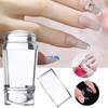 Double-Headed Nail Art Stamp Transparent Silicone Nail Printing Plate DIY Manicure Tools for Women Girls
