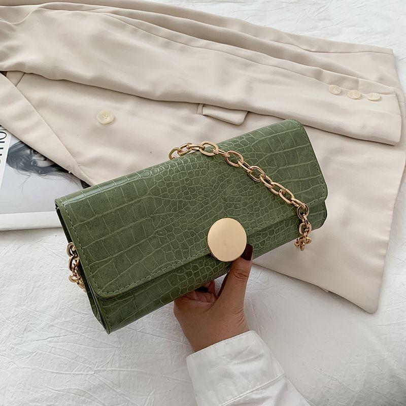 Bag Tide New Female Fashionable Hundred Crocodile Pattern Bag Niche Shoulder Bag Armpit Bag Fashion Simple Commuter Womens Bag