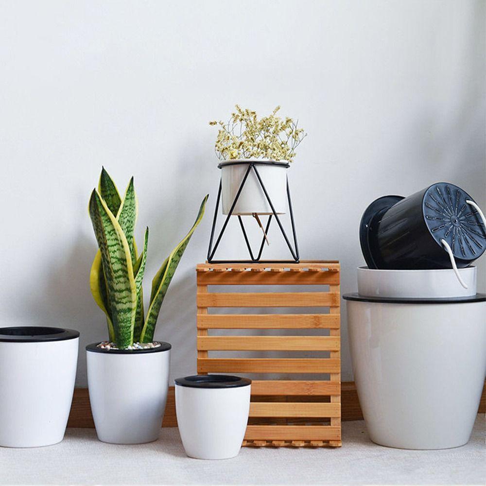 Включая подкладку для гидропонного выращивания, пластиковый цветочный горшок, прочный ленивый горшок для растений