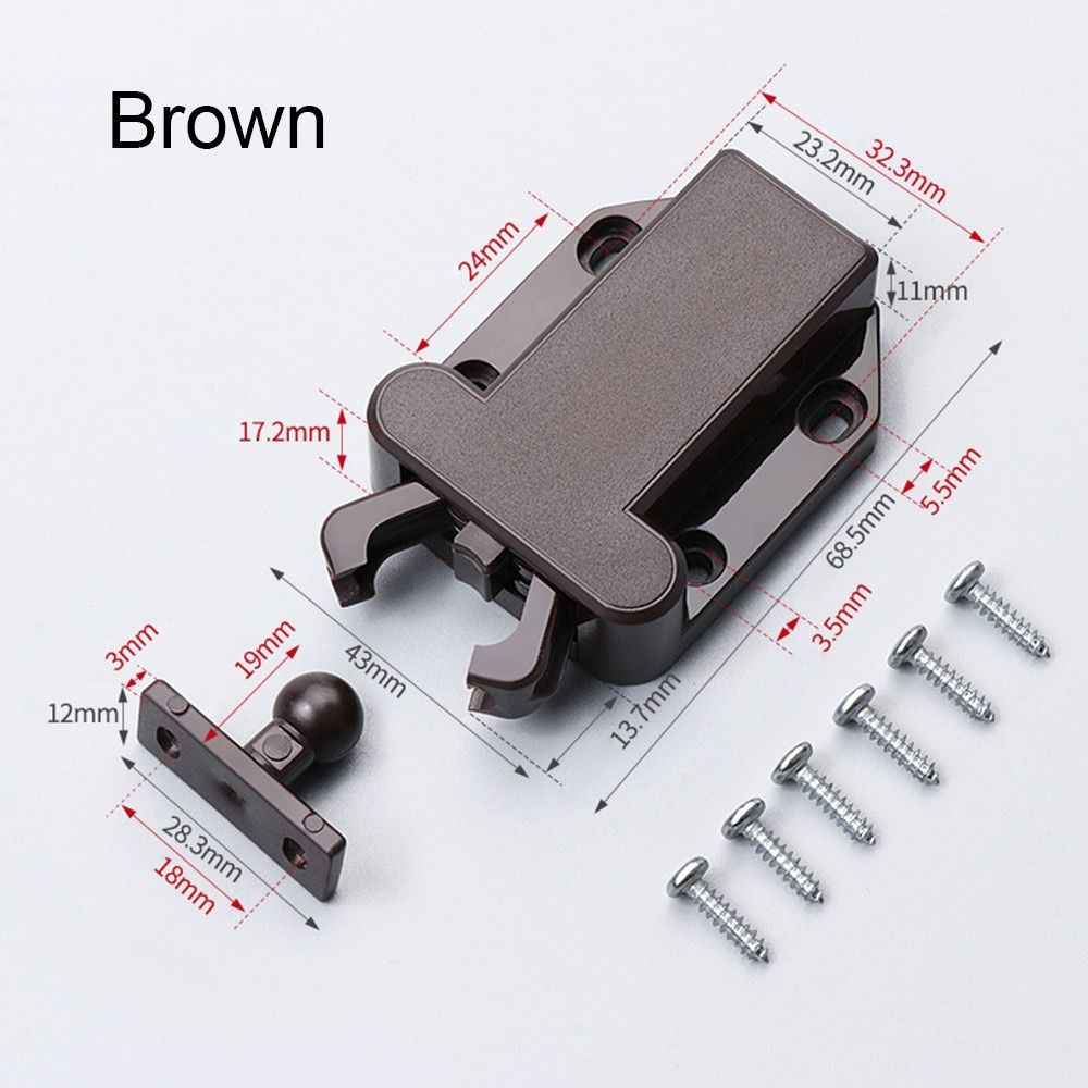 Panel Opener Closer Cabinet Catches Kitchen Accessories Door Bouncer Handle-free Push To Open