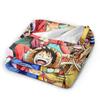 Japanese Anime Blanket Fleece Spring Autumn Luffy Anime Multifunction Lightweight Thin Throw Blanket for Bed Travel Bedspreads