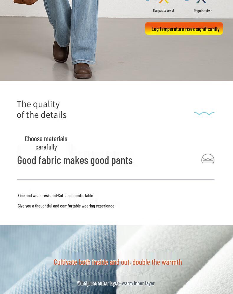 Женские зимние джинсы VanZhen с флисовой подкладкой, высокой талией и широкими штанинами