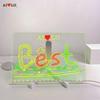 Colorful LED Light-Up Acrylic Drawing & Message Board for Kids