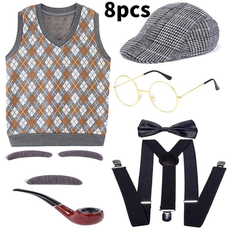 Elderly Childrens Day Cosplay Costume Stage Performance Halloween Fashion Party