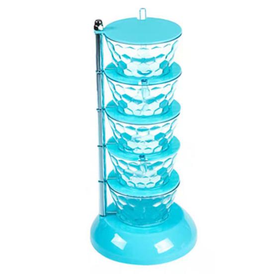 Прозрачная банка для приправ, пылезащитная прочная вращающаяся дизайнерская коробка