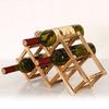 Wooden Wine Rack Holders Folding Red Wine Bottle Display Storage Racks Cabinet Wine Bottle Organizer For Bar 3/6/10 Bottle
