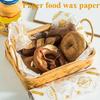 50PCS/1Lot Wax Paper Food Wrappers Wrapping Paper Food Grade Grease Paper for Bread Sandwich Burger Oilpaper Baking Tool Baking