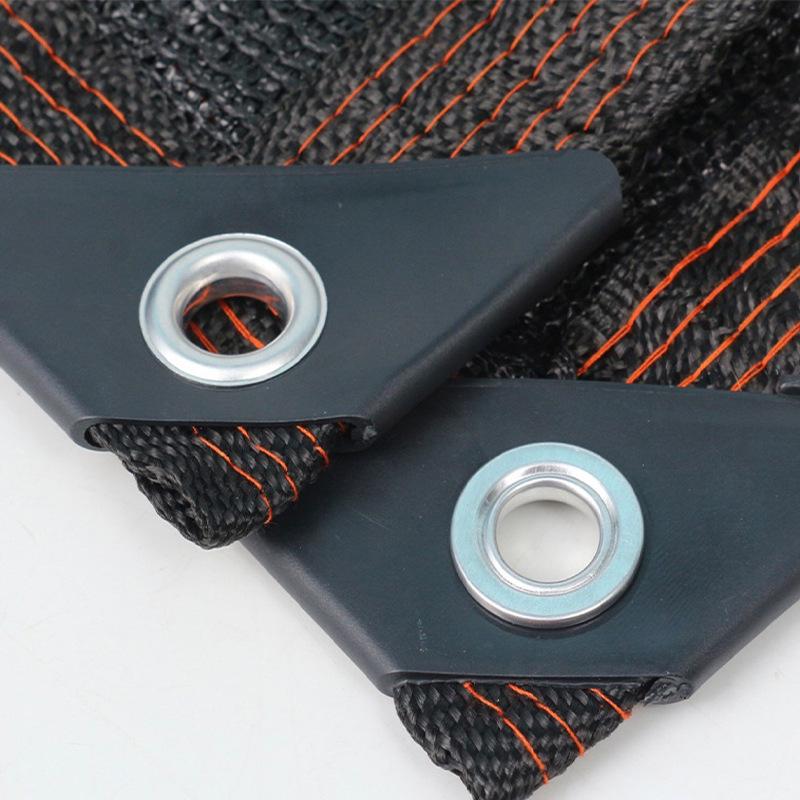 Утолщенная черная солнцезащитная сетка для балкона, крыши, двора и сада для охлаждения и теплоизоляции