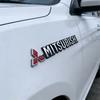 1pcs for Mitsubishi Lancer 9 Pajero ASX Outlander Eclipse Galant Mirage Car Side Trunk Badge Emblem19cmx2.3cm 3D Letters Sticker