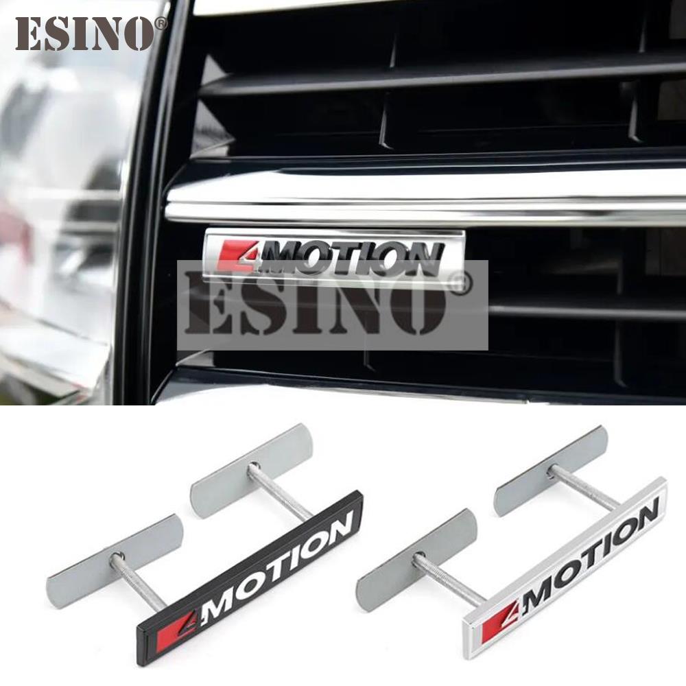 Car Styling 4Motion 3D Rear Trunk Fender Grill Metal Chrome Zinc Alloy Emblem Badge Decal for Volkswagen Golf R Tiguan Touareg