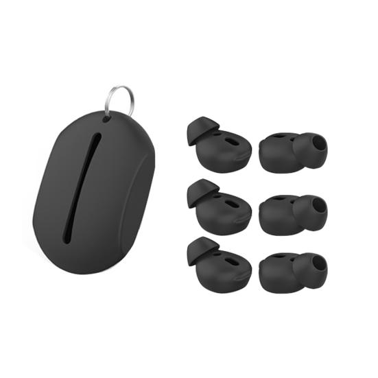 3 Pairs Silicone In-Ear Earbuds Cover Eartips with Storage Box for Air-Pods 1 2