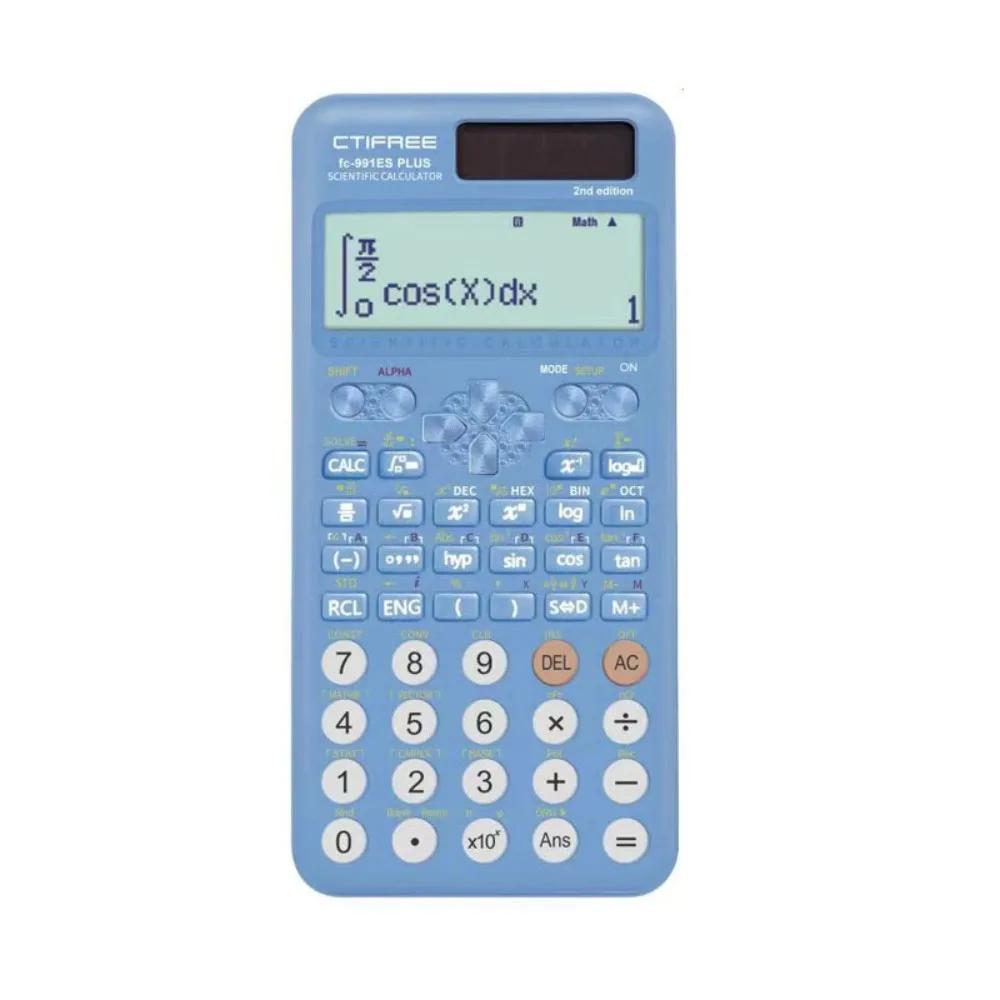Portable 991ES Plus-2nd Edition Scientific Calculator with Protective Case 417 Function Function Calculato Student Stationery