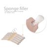 DEWEL Sponge Satin Fabric Silk Hangers with Plush Hangers for Clothing Hotel Home Guest Set of 5 Hangers, Hangers, Hangers, Ribbons, Storage,