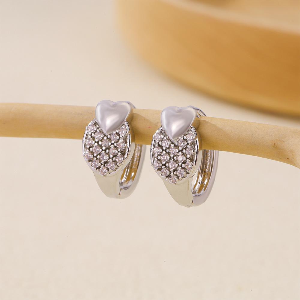 Color Earrings Women'S Jewelry Selection, Fashionable Multi-Style Zircon Earrings Inlaid With Zirconium Exquisite Jewelry